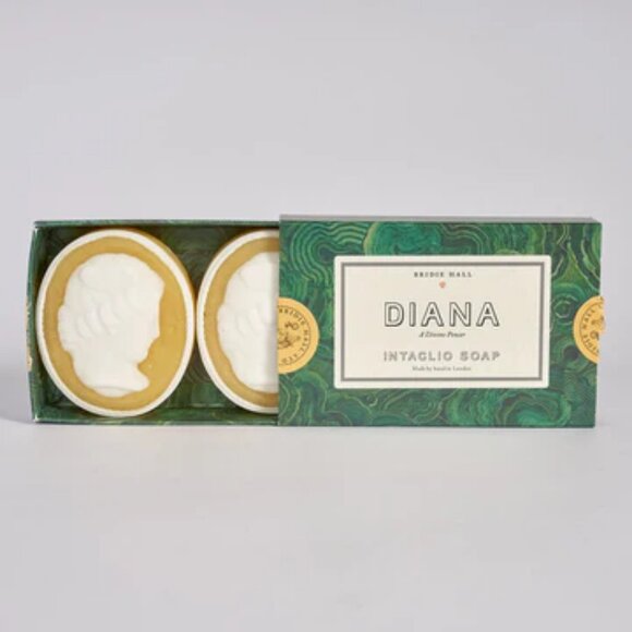NIB Birdie Hall Diana Intaglio Soaps, Basil & Neroli Blossom - Picture 1 of 4